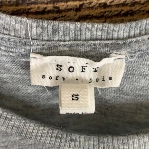 Soft Joie Heather Gray Scoop Neck Tank Top Size Small - Picture 3 of 6